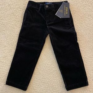 NWT Polo Ralph Lauren Black Corduroys 2T